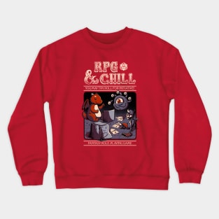 RPG & Chill - Red Crewneck Sweatshirt